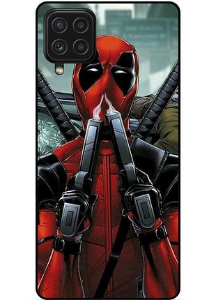 Чехол силиконовый бампер для samsung m32 с рисунком дэдпул deadpool