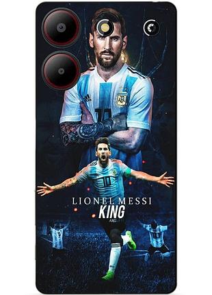 Силіконовий чохол бампер для zte blade a54 з малюнком messi or мессі