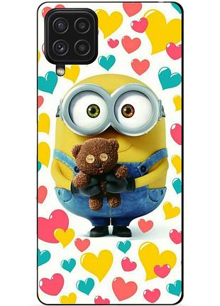 Силіконовий чохол бампер для samsung a12 з малюнком міньйон боб minion
