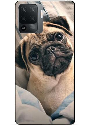 Силіконовий чохол бампер для oppo reno 5 lite з малюнком фото мопс