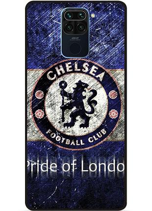 Силіконовий чохол бампер для xiaomi redmi note 9 з малюнком челси chelsea
