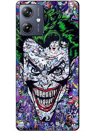 Силіконовий чохол бампер для motorola moto g55 з малюнком джокер joker
