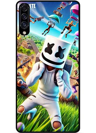 Силіконовий чохол бампер для samsung m20 з малюнком фортнайт fortnite