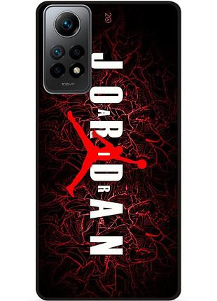 Чехол силиконовый бампер для xiaomi redmi note 12 pro с рисунком air jordan джордан