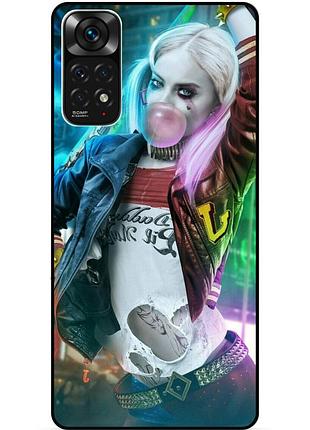 Силиконовый бампер чехол для xiaomi redmi note 11s / note 11 с рисунком harley quinn харли квинн joker