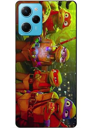 Силиконовый чехол бампер для xiaomi redmi note 12 pro speed edition черепашки ниндзя