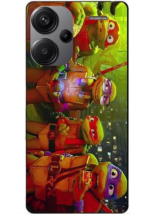 Чехол силиконовый бампер для xiaomi redmi note 13 pro plus 5g черепашки ниндзя