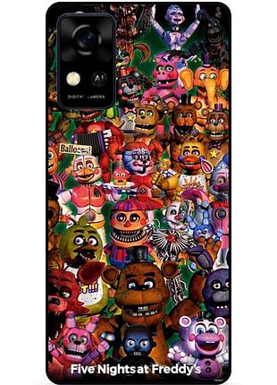 Силіконовий бампер чохол для zte blade a31 з малюнком аніматроніки freddy фредді
