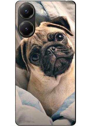 Силіконовий чохол бампер для xiaomi poco x7 pro з малюнком фото мопс