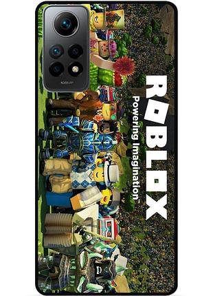 Силіконовий чохол бампер для xiaomi redmi note 12 pro з картинкою роблокс roblox