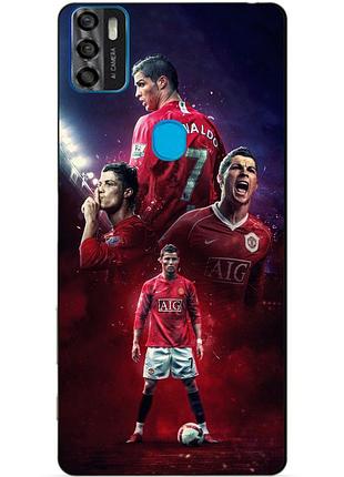 Чехол силиконовый бампер для zte blade a7s с рисунком ronaldo mu роналдо