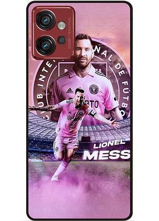 Силіконовий чохол бампер для motorola moto g32 з малюнком leo messi мессі