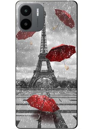 Силиконовый чехол бампер для xiaomi redmi a2 / a1 с рисунком дождь в париже франция эйфелева башня