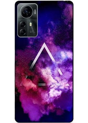 Силіконовий чохол бампер для zte blade a72s з малюнком космос галактика
