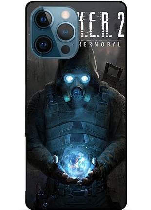 Силиконовый чехол бампер для iphone 13 pro с картинкой сталкер stalker