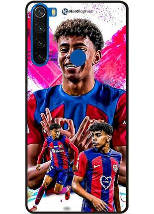 Чехол силиконовый бампер для xiaomi redmi note 8 с рисунком lamine yamal ламин ямаль