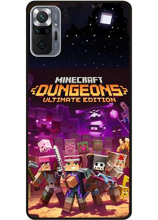 Силіконовий чохол бампер для xiaomi redmi note 10 pro стів minecraft кріпер майнкрафт