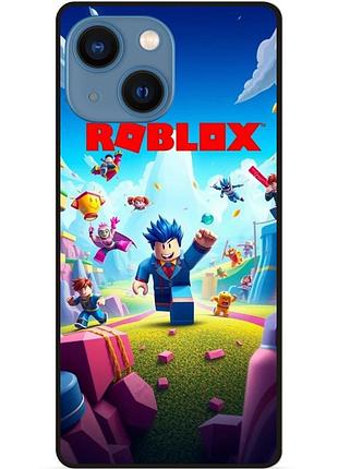 Силиконовый чехол для iphone 13 mini с рисунком roblox игра в кальмара роблокс