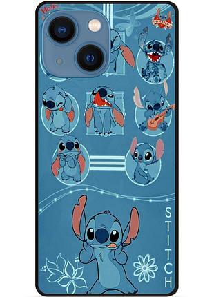 Силіконовий бампер чохол для iphone 15 з картинкою стіч stitch