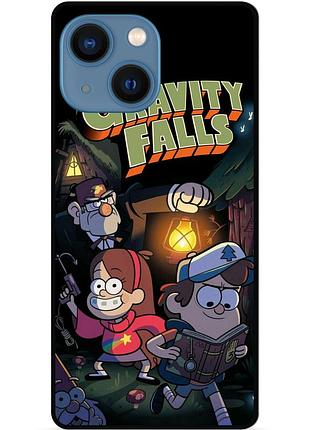 Силиконовый бампер чехол для iphone 15 plus с картинкой гравити фолз gravity falls