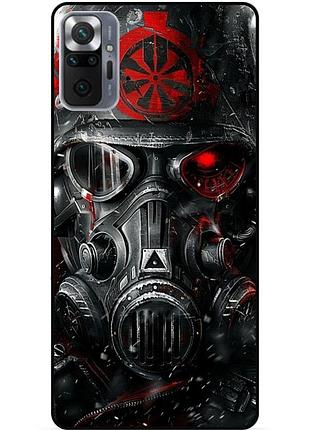 Чехол силиконовый бампер для xiaomi redmi note 10 pro с рисунком сталкер stalker