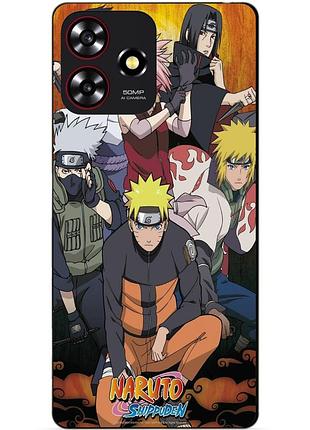 Чехол силиконовый бампер для zte blade a73 с рисунком naruto наруто аниме