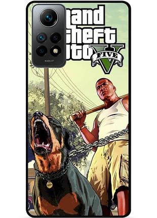 Чехол силиконовый бампер для xiaomi redmi note 11 pro с картинкой гта gta