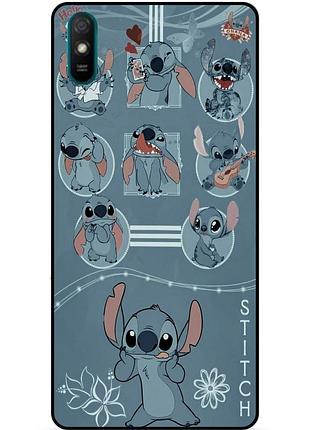 Силіконовий бампер чохол для xiaomi redmi 9a з картинкою стіч stitch