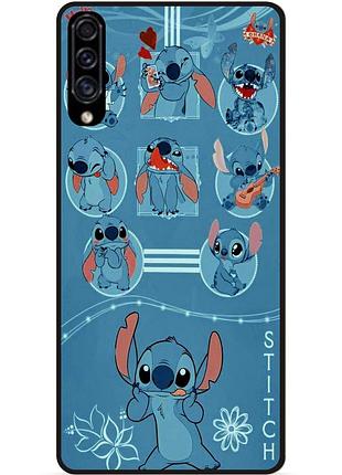 Силіконовий бампер чохол для samsung a20 з картинкою стіч stitch