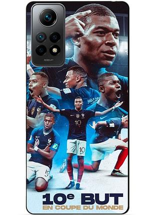 Силіконовий бампер чохол для xiaomi poco x4 pro 5g з малюнком мбаппе франція mbappe