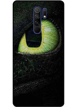 Силіконовий чохол бампер для xiaomi redmi 9 з малюнком как приручить дракона