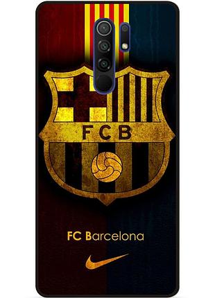 Чехол силиконовый бампер для xiaomi redmi 9 с рисунком barcelona барселона