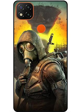 Силіконовий бампер чохол для xiaomi redmi 9c з малюнком stalker сталкер