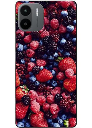 Силиконовый чехол бампер для xiaomi redmi a2 / a1 с рисунком ягоды