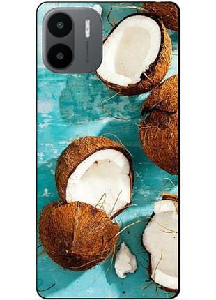 Силіконовий чохол бампер для xiaomi redmi a2 / a1 з малюнком кокоси