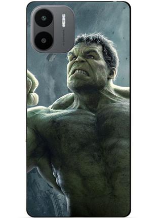 Силиконовый чехол бампер для xiaomi redmi a2 / a1 с рисунком халк marvel hulk