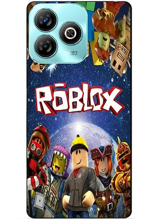 Силіконовий чохол бампер для zte blade a75 з малюнком роблокс roblox