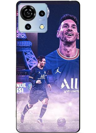 Силіконовий чохол бампер для zte blade v50 vita з малюнком messi psg мессі