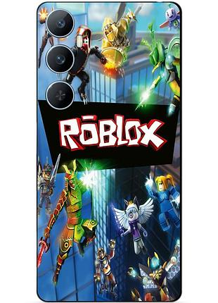Силіконовий чохол бампер для realme c65 з картинкою roblox роблокс