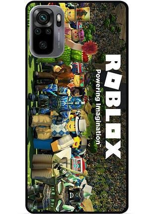 Силіконовий чохол бампер для xiaomi redmi note 10s з картинкою роблокс roblox
