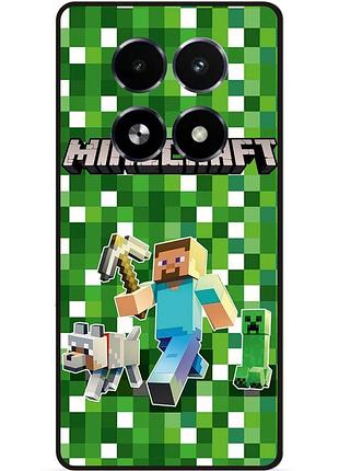 Силіконовий чохол бампер для realme 13+ plus 5g стів minecraft кріпер майнкрафт
