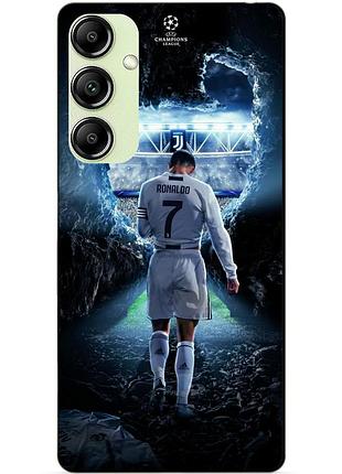 Чехол силиконовый бампер для samsung s21 с рисунком ronaldo роналдо