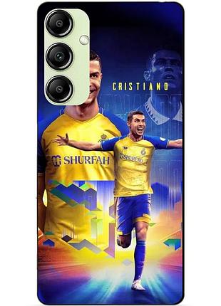 Чехол силиконовый бампер для samsung m52 с рисунком роналдо аль наср ronaldo