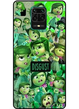 Чехол силиконовый бампер для xiaomi redmi note 9 pro с рисунком головоломка disgust