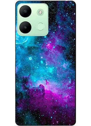 Чехол силиконовый бампер для infinix smart 7 hd с рисунком галактика космос