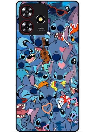 Силіконовий бампер чохол для zte blade a73 стіч stitch
