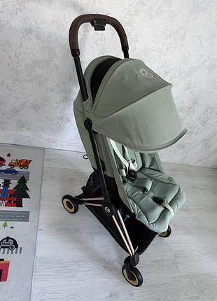 Прогулянкова коляска cybex coya rosegold leaf green