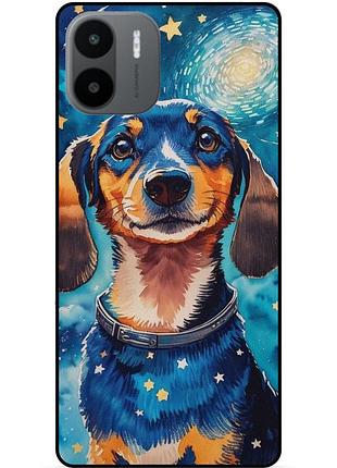 Силиконовый бампер чехол для xiaomi redmi a2 с рисунком пес ван гог звездная ночь
