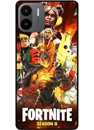 Силиконовый чехол бампер для xiaomi redmi a2 с рисунком fortnite marvel фортнайт марвел