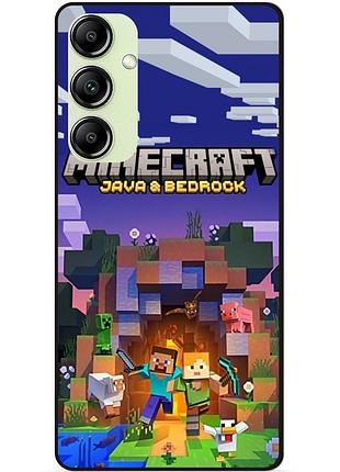 Силіконовий чохол бампер для samsung a04s з картинкою майнкрафт minecraft